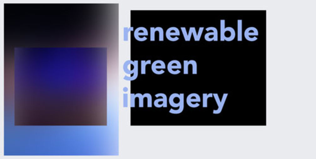 Renewable green imagery