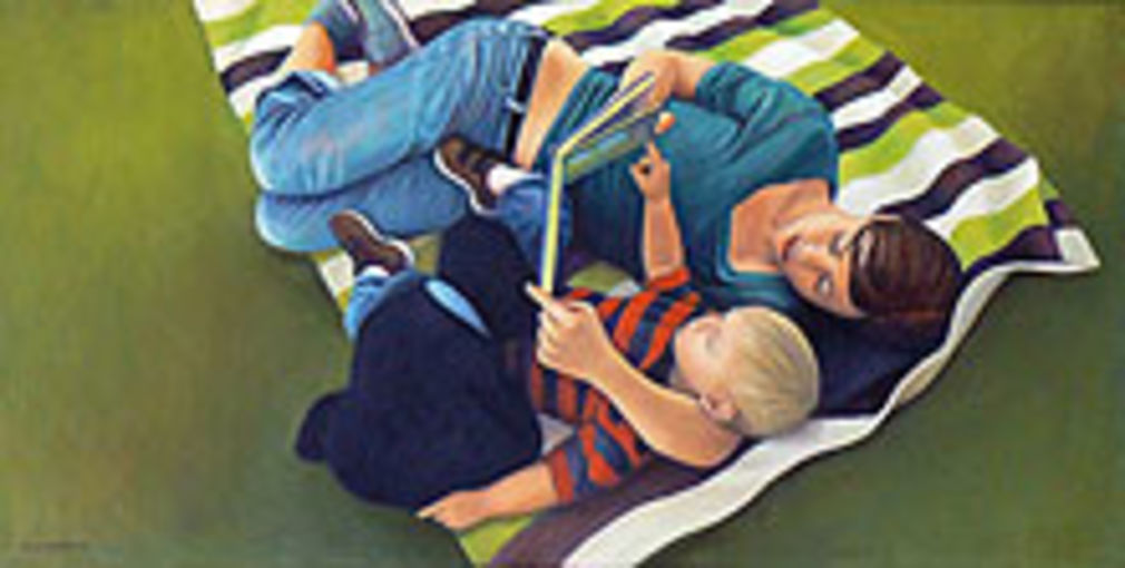 Gestreifte decke