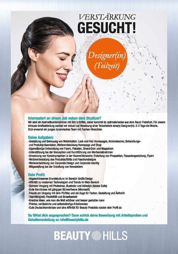 Beautyhills nebenjob teilzeit