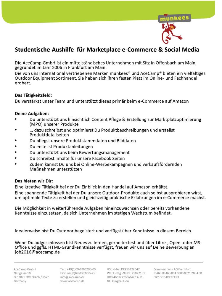 Studentische aushilfe