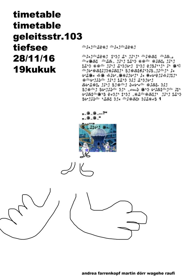 Timetabletimetableplakat