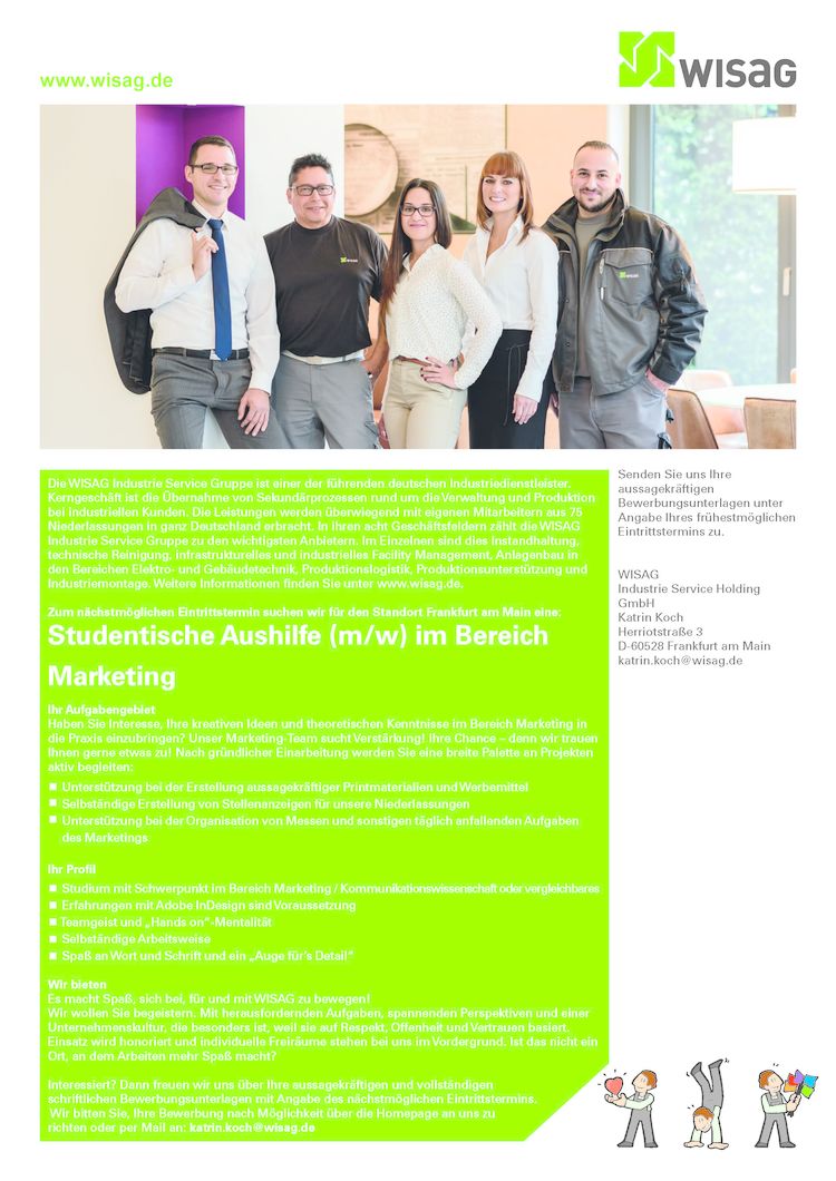 20161123 stellenaushang studentische aushilfe marketing