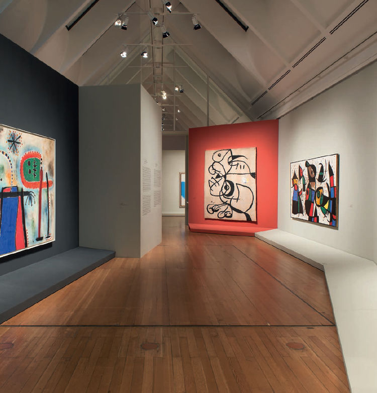 Buerous ausstellungsarchitektur schirn miro 2016