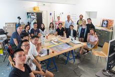 Artists group of scfai exchanged with prof susanne winterling and her students photo by robert schittko