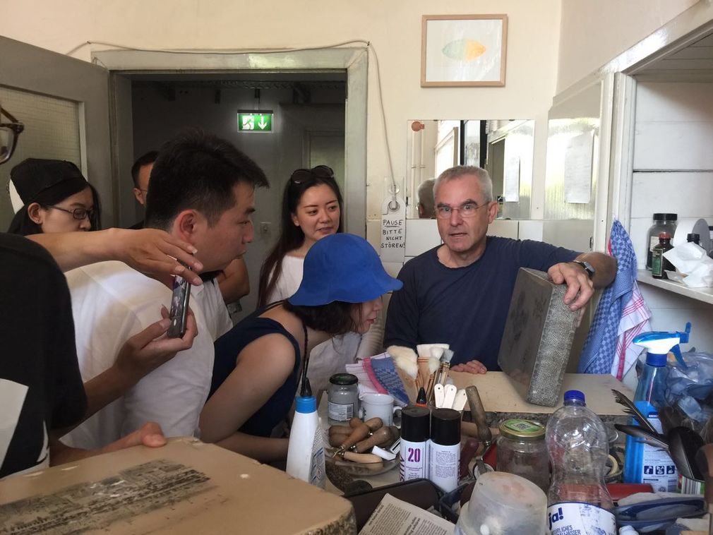 Artists group of scfai exchanged with volker steinbacher photo by wang peiyong
