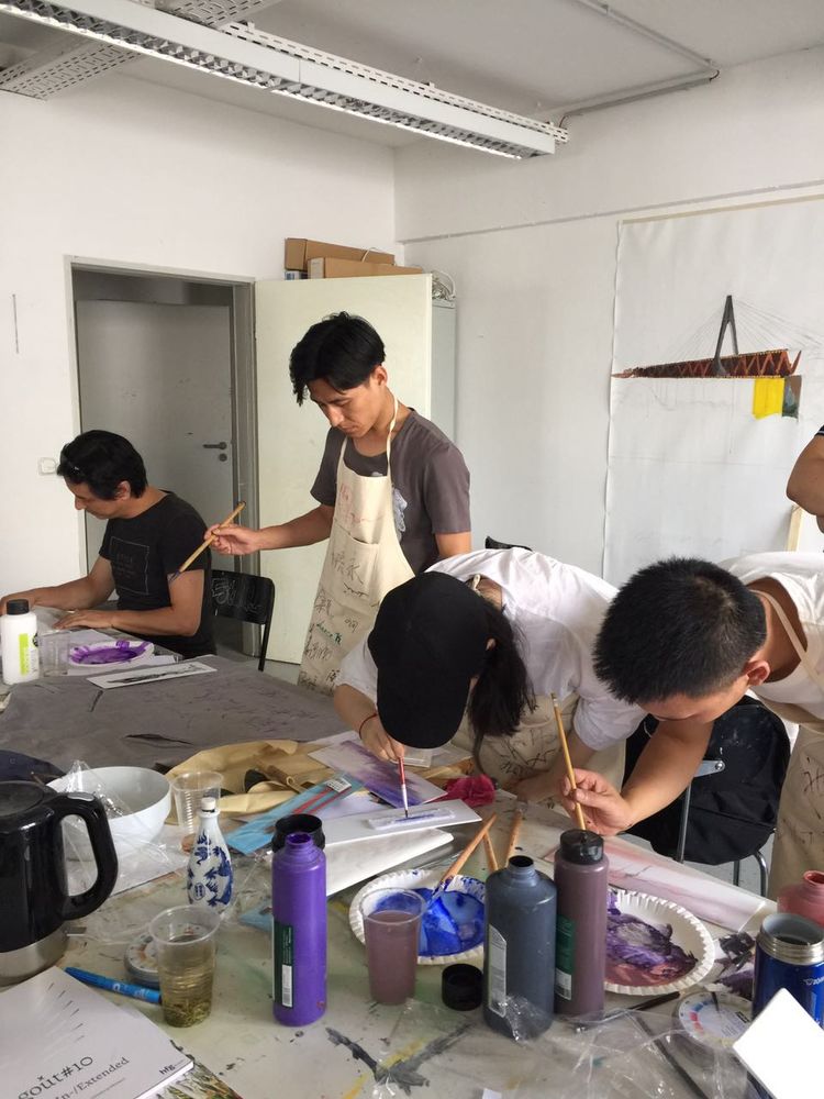 Hfg and scfai artists team creation at studio of prof gunter reski 04 photo by zheng xuan