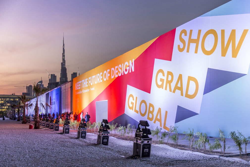 Global grad show exterior dubai design week 2017
