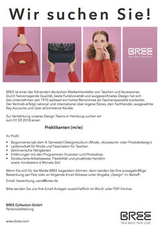 Bree design praktikant 2018