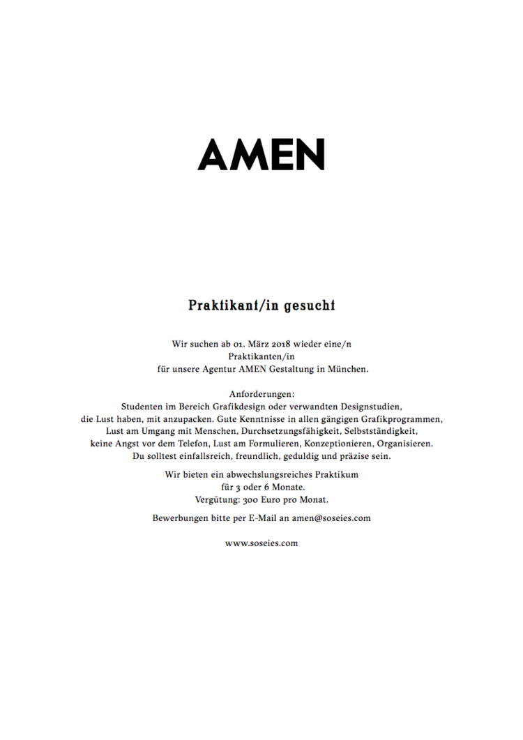 Ausschreibung praktikum 2018 amen