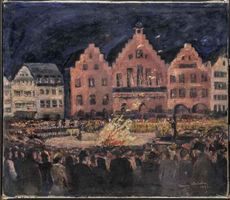 Woelcke heinz buecherverbrennung auf dem roemerberg 10 5 1933 c hmf 0