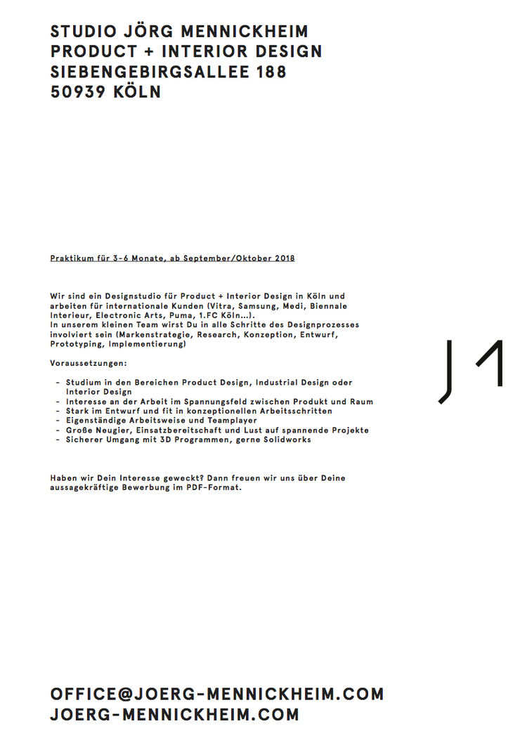 Praktikumsausschreibung sjm 201809