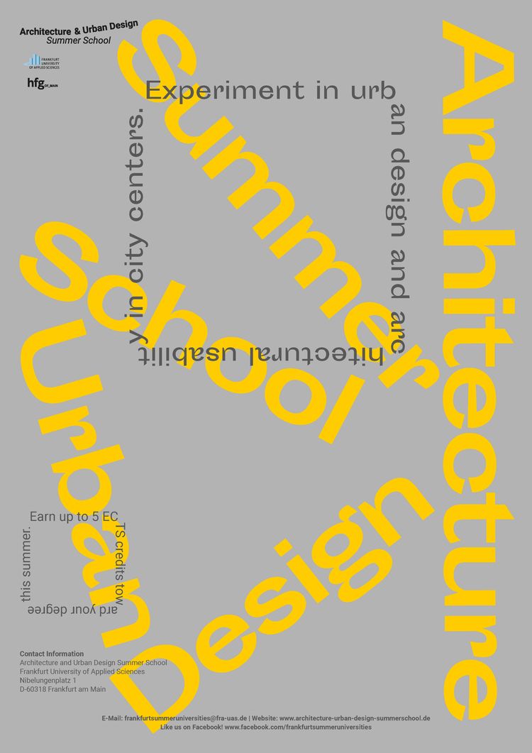 Architecture and design summer school poster