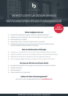 Bluprnt werkstudent ux design