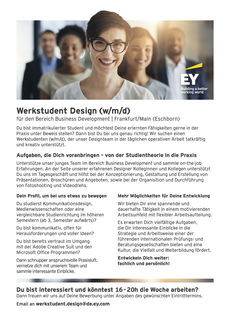 Anzeige werkstudenten design ey