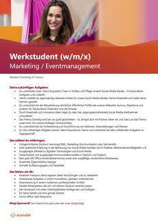 Werkstudent marketing