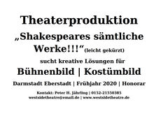 Aushang theaterproduktion