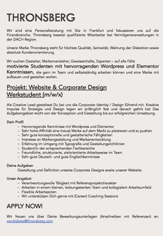 Gj2020 stellenausschreibung hfg