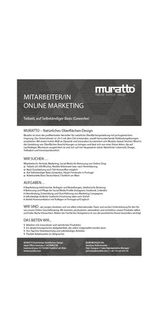 Muratto stellenbeschreibung