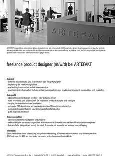 20200720 stellenanzeige product design freelancer