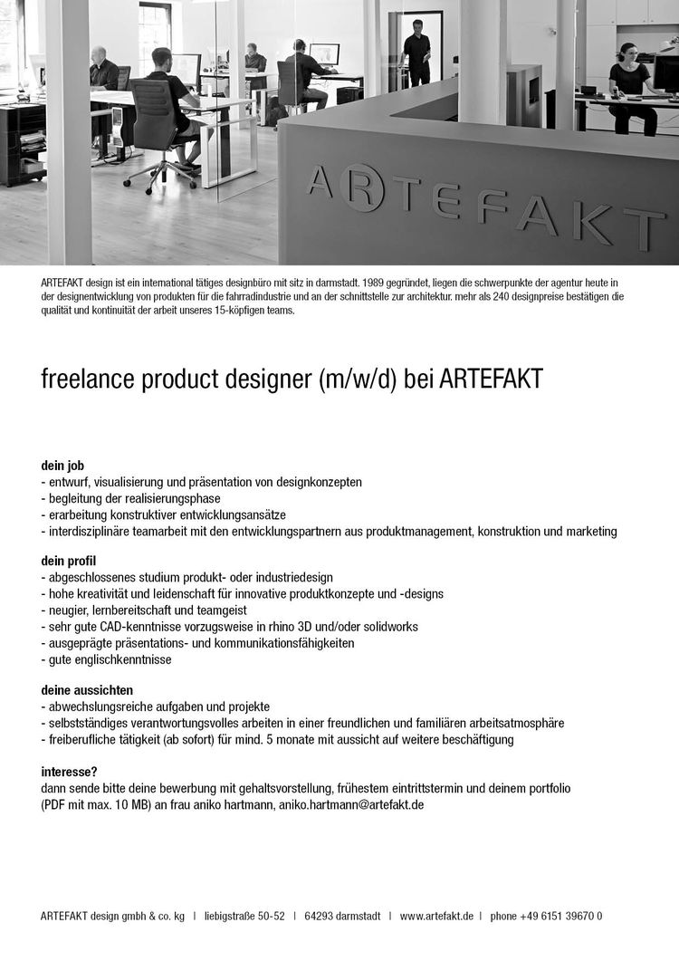 20200720 stellenanzeige product design freelancer