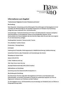 Informationen zum angebot techniker