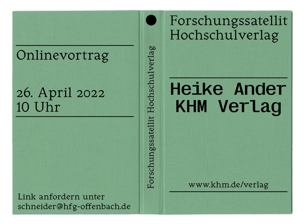 Hochschulverlag poster 26 04