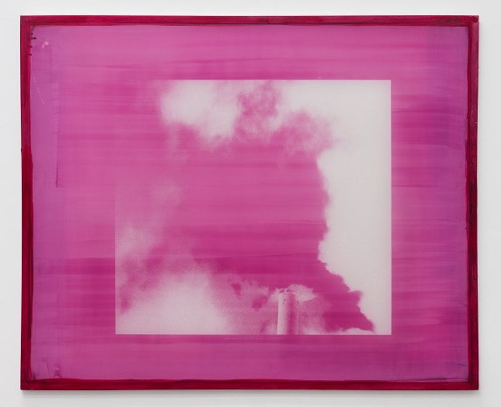 Julien bismuth  smoke screen  2013  screenprint 100 x 100 x 2 cm