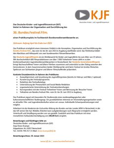 Ausschreibung bff praktikum 2023