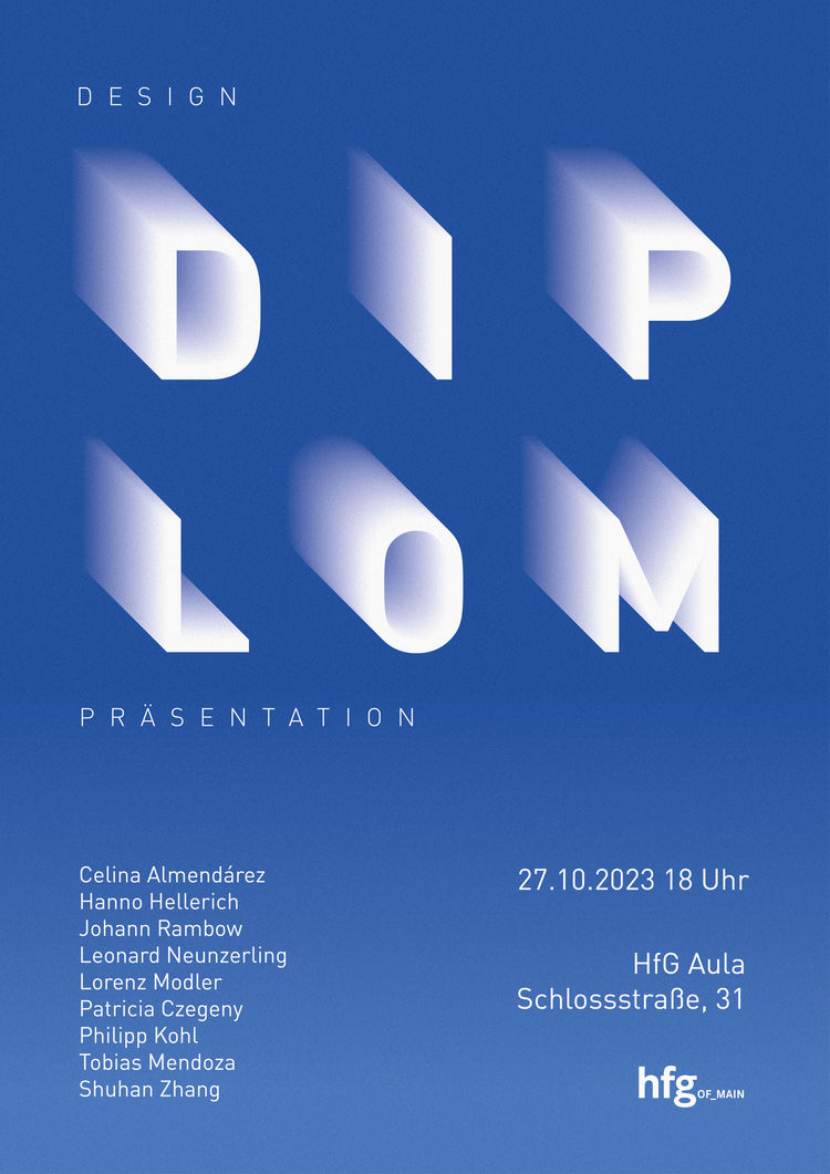 Plakat diplom praesentation