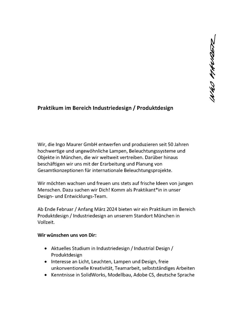 Praktikum design ingo maurer stellenbeschreibung seite 1