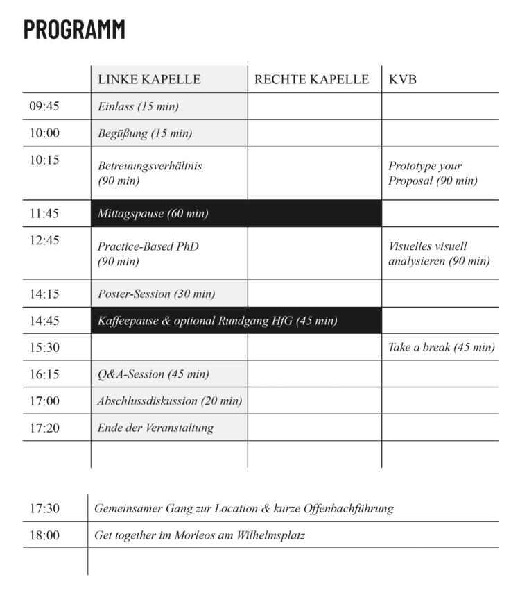 Zeitplan design promoviert