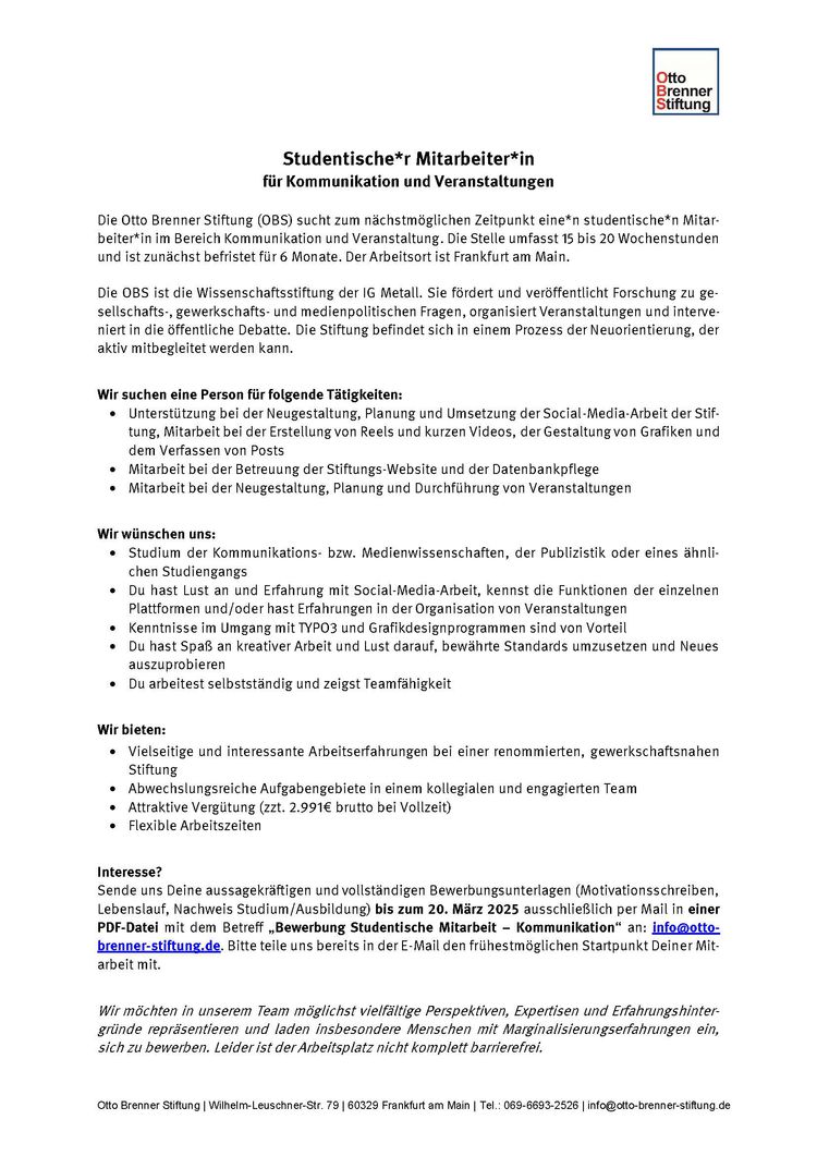 Obs studentische mitarbeit kommunikation und veranstaltung 1