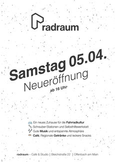 Radraum plakat neueroeffnung 3 digital