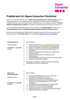 Nc26 praktikumsausschreibungen 26  nippon connection filmfestival seite 1