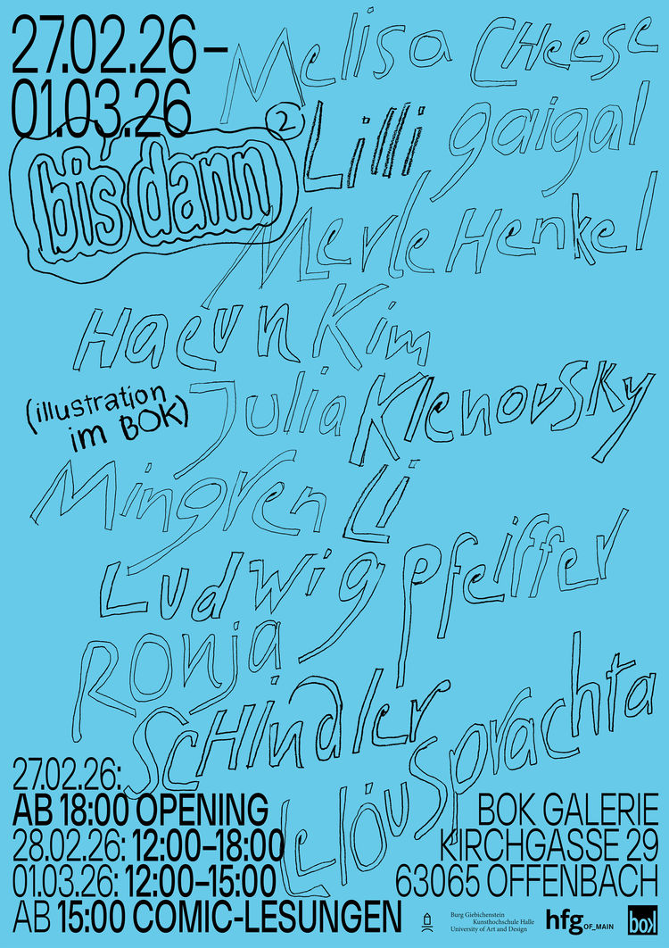 Plakat bisdann josephine schroeder blau