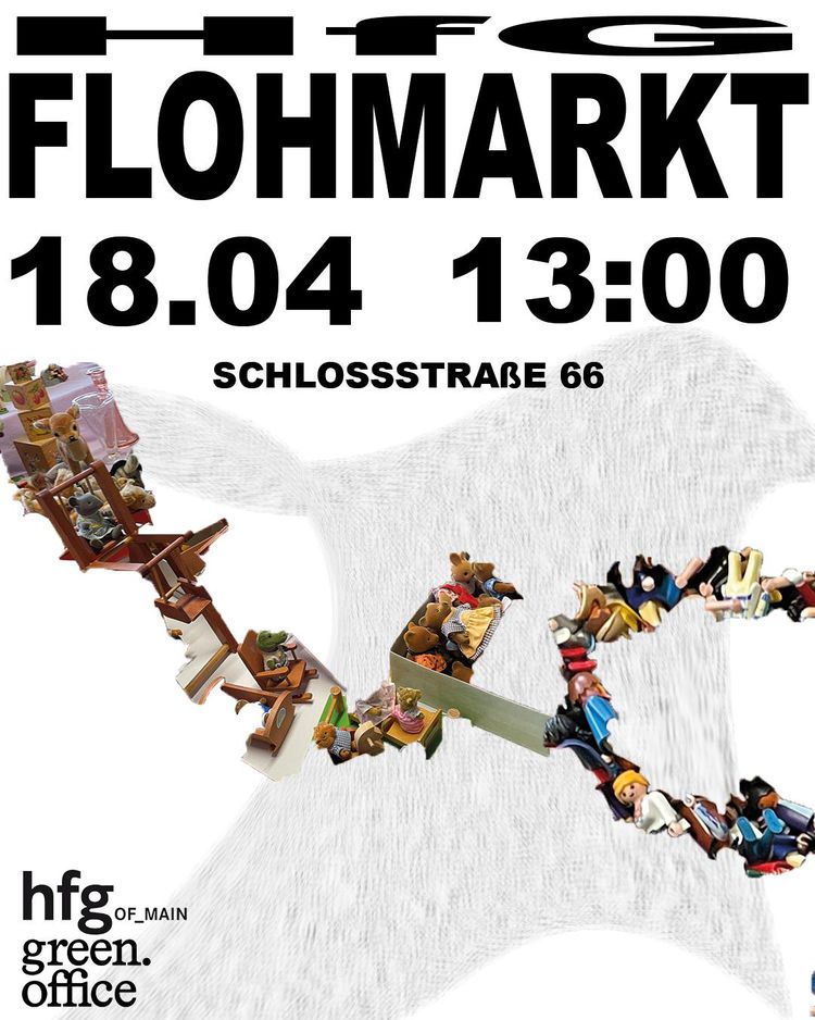 Plakatdesign hfg flohmarkt
